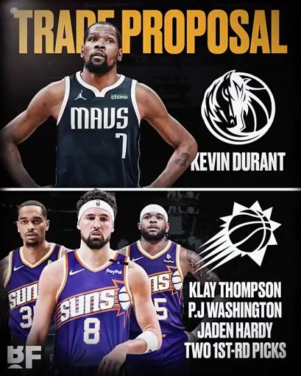 和歐文濃眉組三巨？美媒：獨行俠可用克萊+PJ+哈迪+倆首輪去換KD